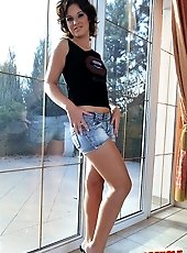 
 Horny babe Hadjara got her asshole fucked hard